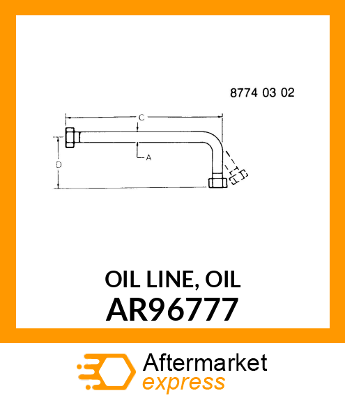 OIL LINE, OIL AR96777