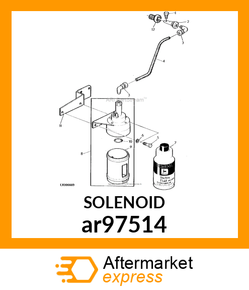 SOLENOID, ETHER INJECTION, ASSEMBLY ar97514