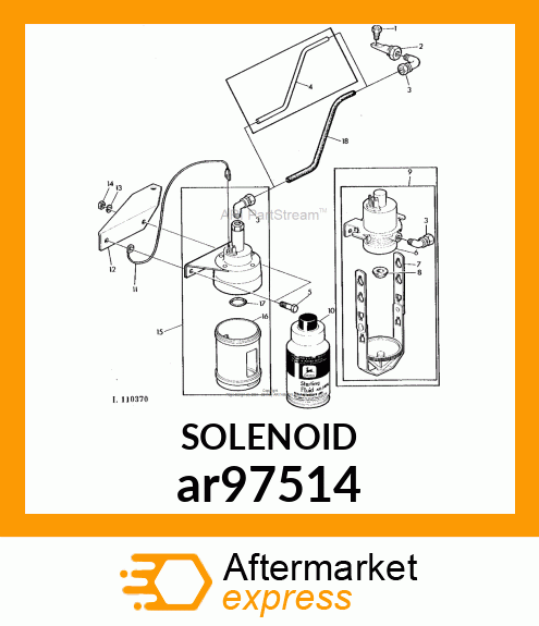 SOLENOID, ETHER INJECTION, ASSEMBLY ar97514