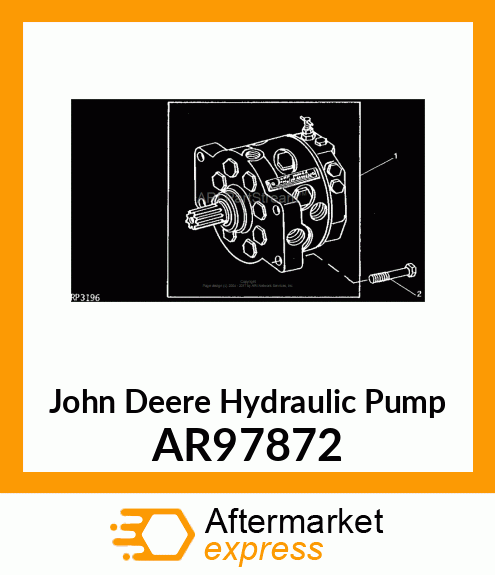 PUMP,HYD,ASSM 40CM3 J PORTS MOD EA1 AR97872