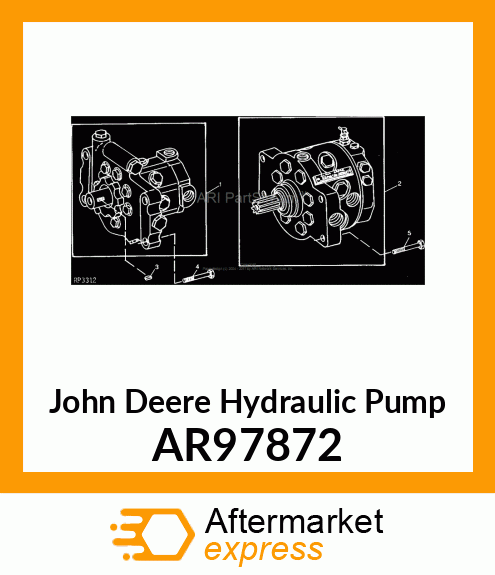 PUMP,HYD,ASSM 40CM3 J PORTS MOD EA1 AR97872