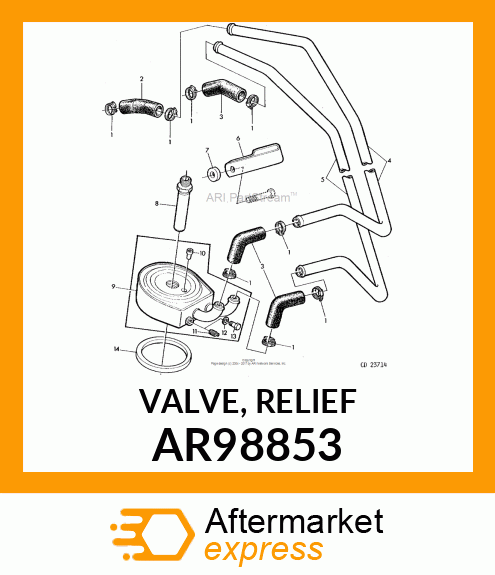 VALVE, RELIEF AR98853