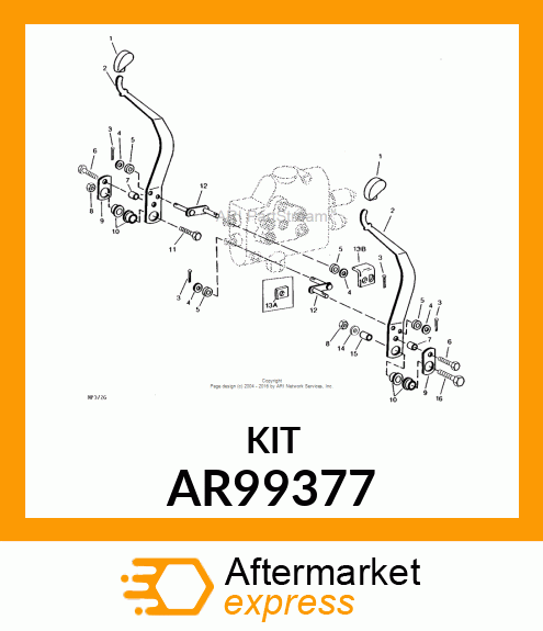 Oil Line - KIT,OIL LINE FOR POWER STEERING OR AR99377