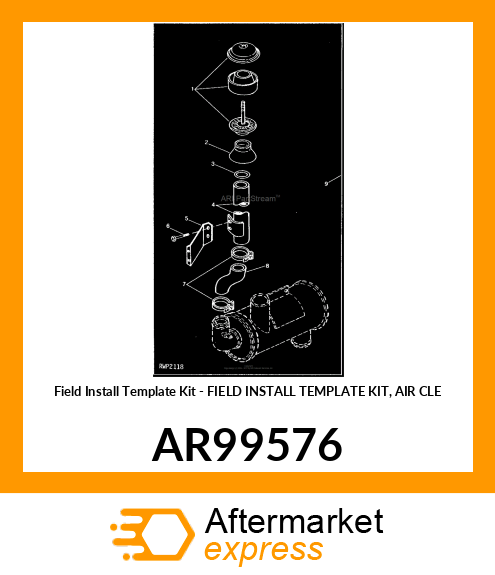 Field Install Template Kit - FIELD INSTALL TEMPLATE KIT, AIR CLE AR99576