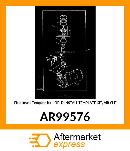 Field Install Template Kit - FIELD INSTALL TEMPLATE KIT, AIR CLE AR99576