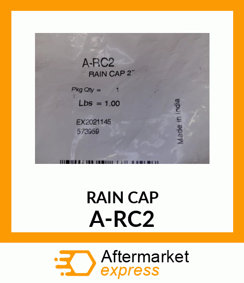 Exhaust Cap - RAIN CAP A-RC2