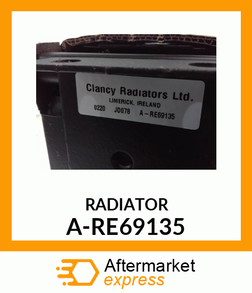 Radiator - RADIATOR A-RE69135