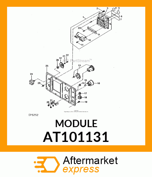 MODULE, FAULT LAMP AT101131