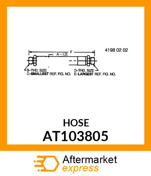 HOSE,FLEXIBLE FUEL AT103805