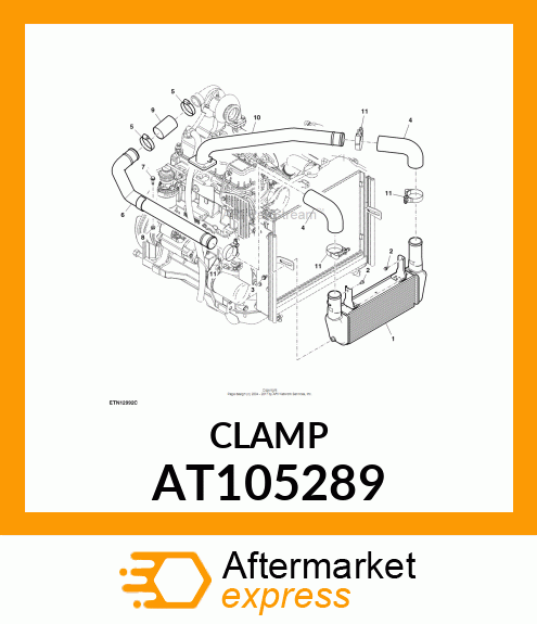 CLAMP,HEAVY DUTY BAND T AT105289