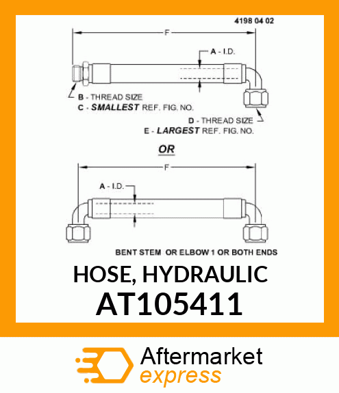 HOSE, HYDRAULIC AT105411