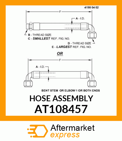 HOSE ASSEMBLY AT108457