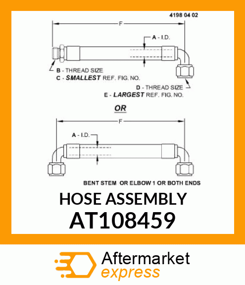HOSE ASSEMBLY AT108459