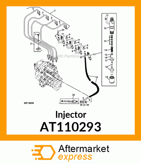 VALVE ASSEMBLY, FUEL INJECTION AT110293