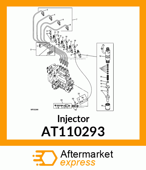 VALVE ASSEMBLY, FUEL INJECTION AT110293