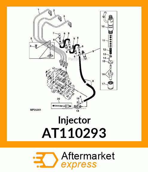 VALVE ASSEMBLY, FUEL INJECTION AT110293