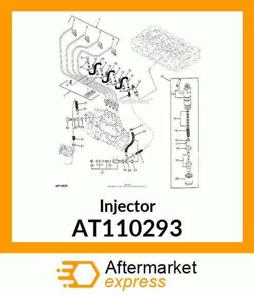 VALVE ASSEMBLY, FUEL INJECTION AT110293