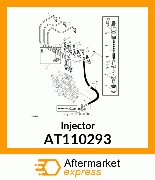 VALVE ASSEMBLY, FUEL INJECTION AT110293