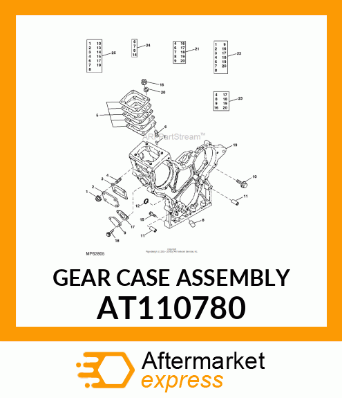 GEAR CASE ASSEMBLY AT110780