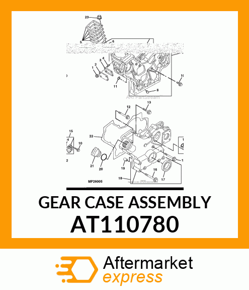 GEAR CASE ASSEMBLY AT110780