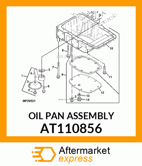OIL PAN ASSEMBLY AT110856