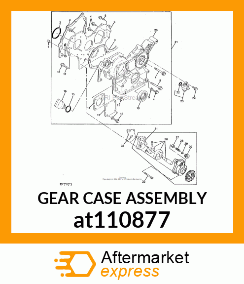 GEAR CASE ASSEMBLY at110877