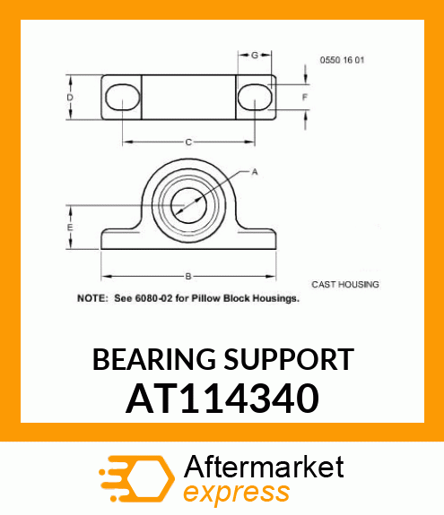 BEARING SUPPORT AT114340