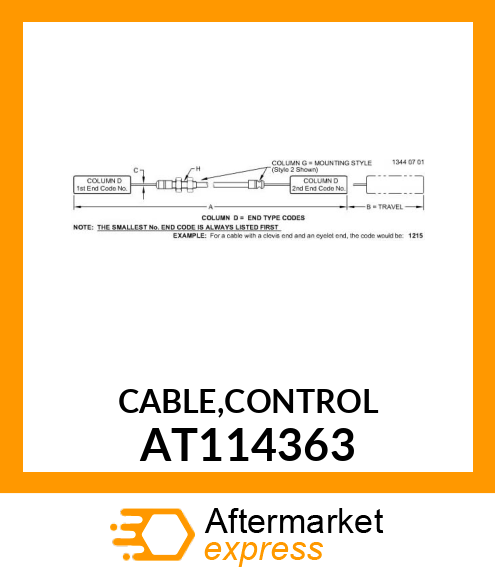 CABLE,CONTROL AT114363