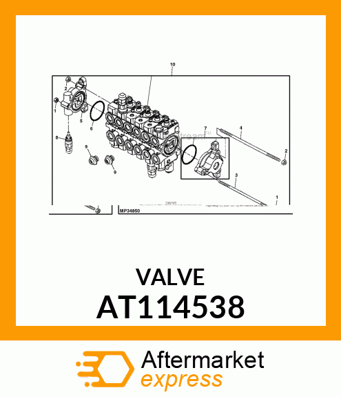 VALVE, CARTRIDGE RELIEF AT114538