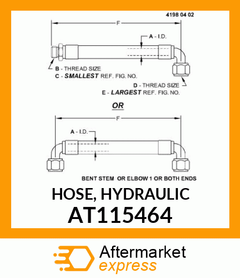 HOSE, HYDRAULIC AT115464