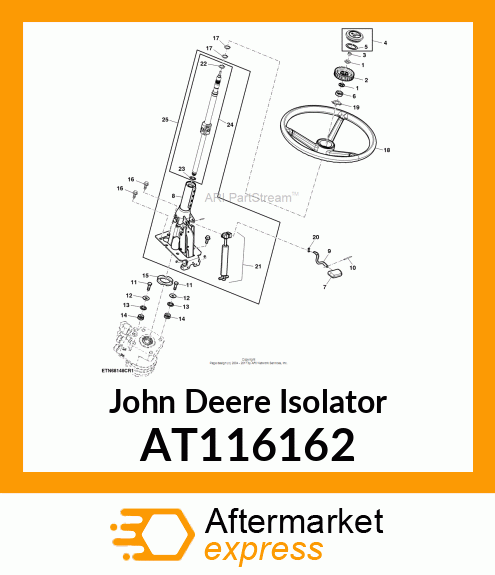 MOUNT ISOLATOR, ECU AT116162