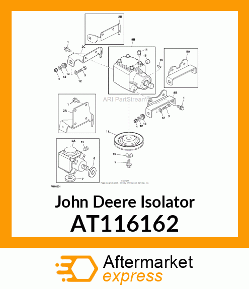 MOUNT ISOLATOR, ECU AT116162