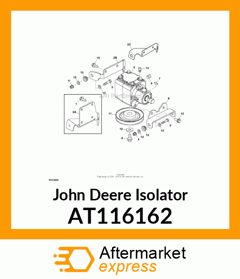 MOUNT ISOLATOR, ECU AT116162