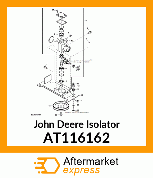 MOUNT ISOLATOR, ECU AT116162