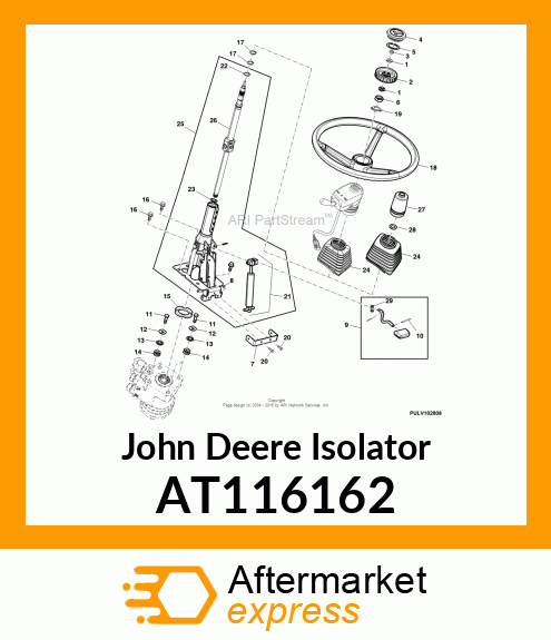 MOUNT ISOLATOR, ECU AT116162