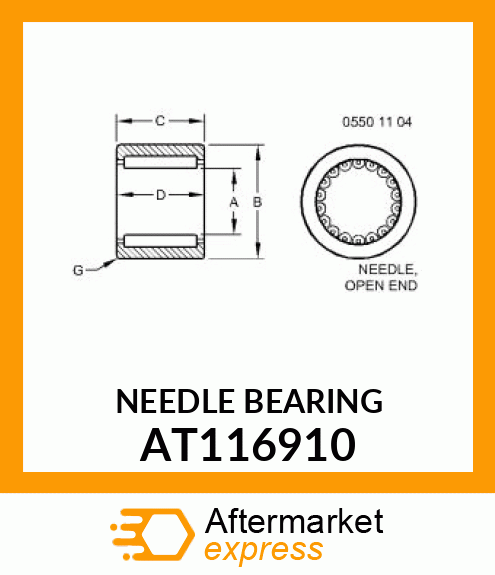 NEEDLE BEARING AT116910