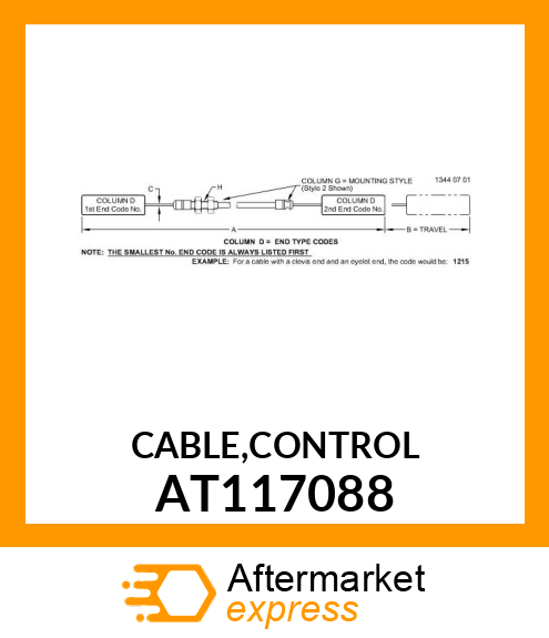 CABLE,CONTROL AT117088