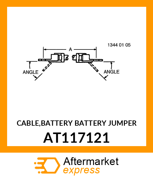 CABLE,BATTERY BATTERY JUMPER AT117121