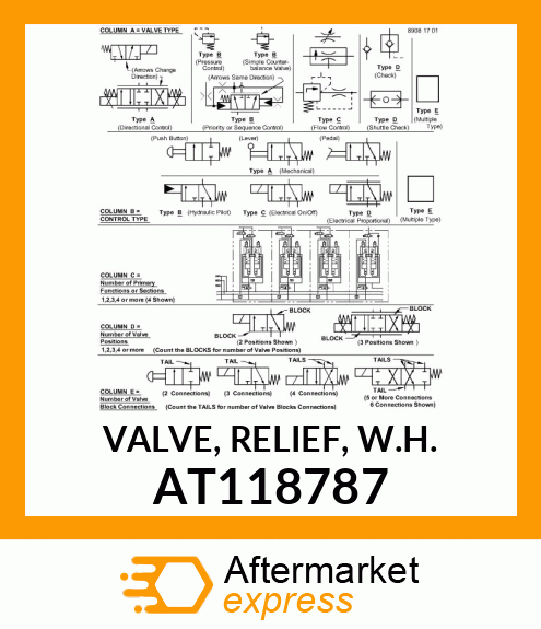 VALVE, RELIEF, W.H. AT118787