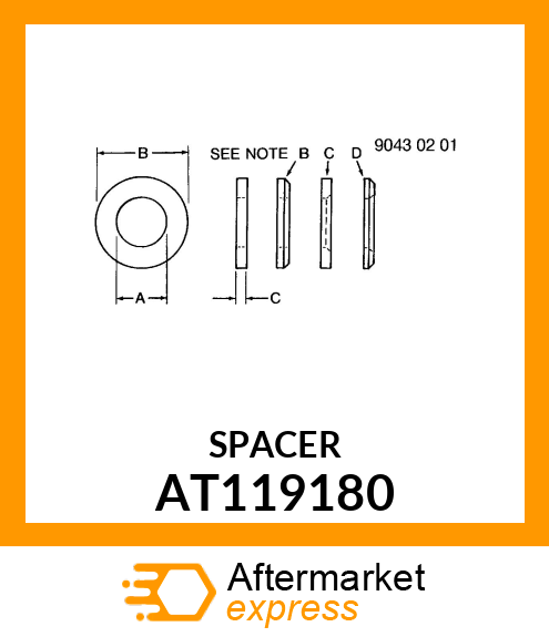 SPACER AT119180