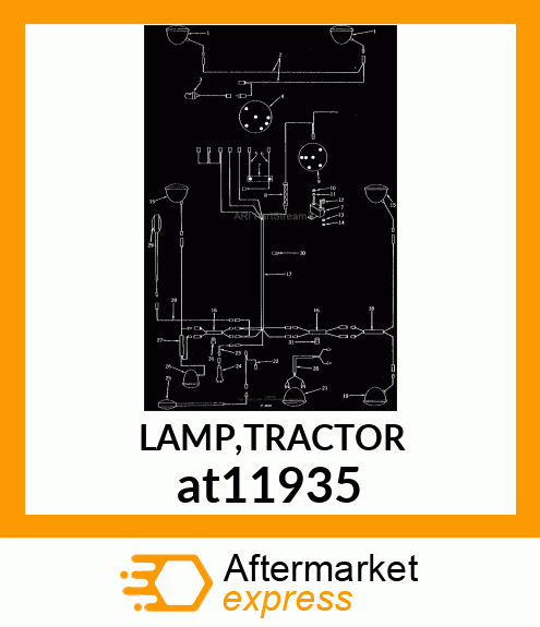 LAMP,TRACTOR at11935