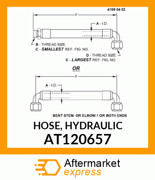 HOSE, HYDRAULIC AT120657