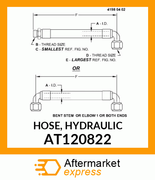 HOSE, HYDRAULIC AT120822