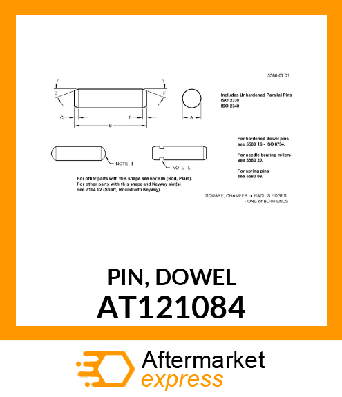 PIN, DOWEL AT121084