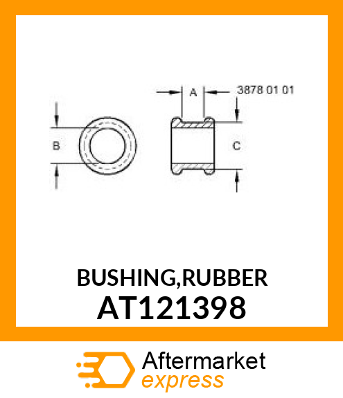 BUSHING,RUBBER AT121398