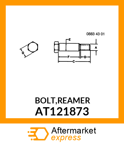 BOLT,REAMER AT121873
