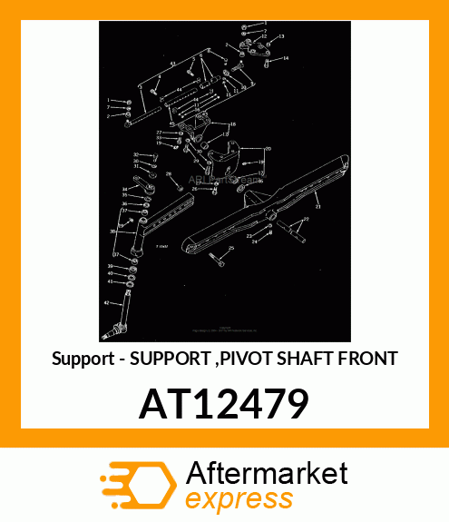 Support - SUPPORT ,PIVOT SHAFT FRONT AT12479