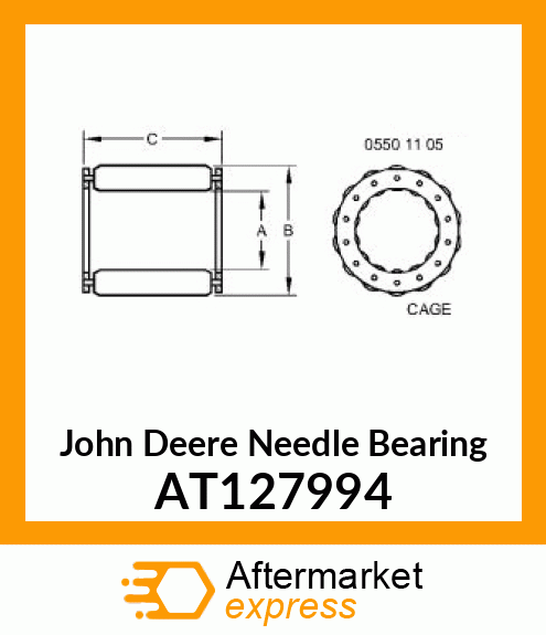 BEARING, NEEDLE AT127994