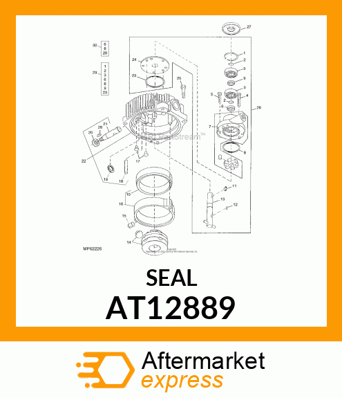 SEAL ,OIL AT12889