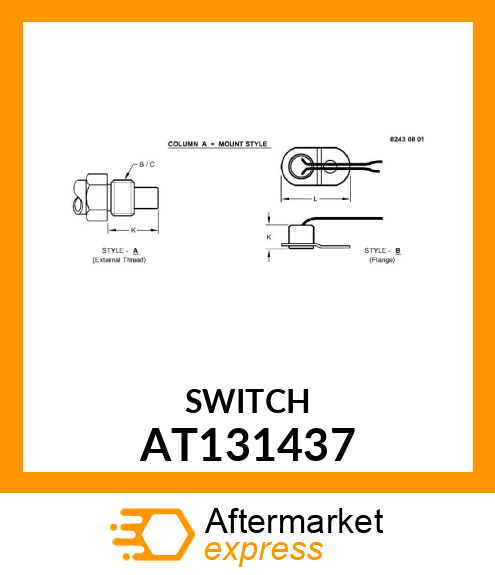 SWITCH,TERMPERATURE AT131437